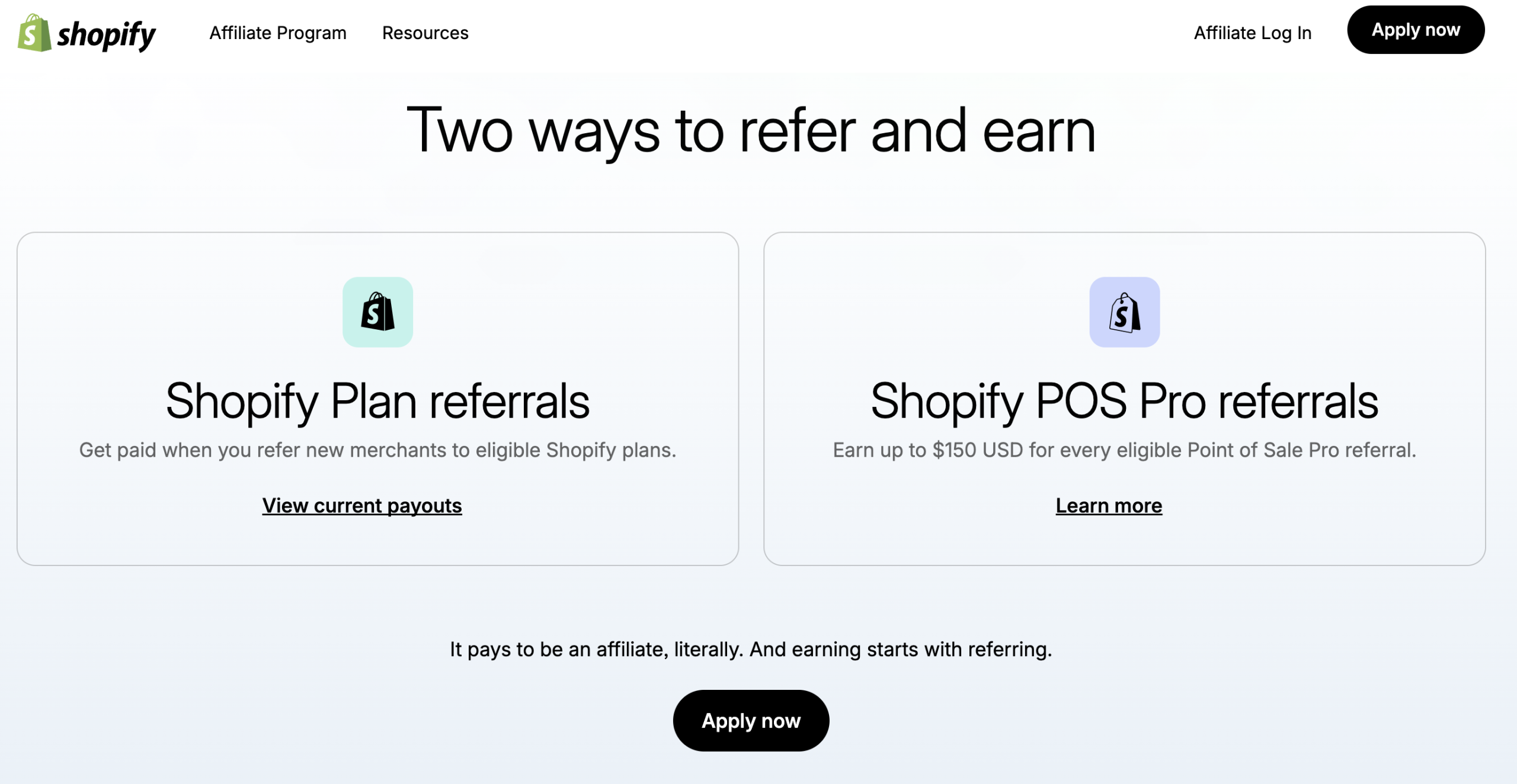shopify affiliate marketing program